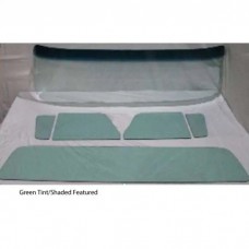 1960-1963 Chevy-GMC Truck Glass Kit, Deluxe/Large Back Glass-Green Tint