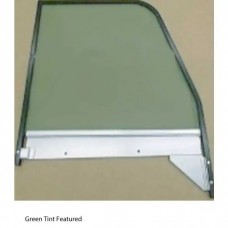 1960-1963 Chevy-GMC Truck Door Glass Assembly With Black Frame-Clear Glass, Left
