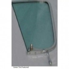 1960-1963 Chevy-GMC Truck Vent Window With Chrome Frame, Green Tint-Left