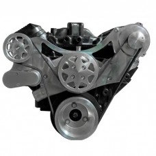 Front Drive System, Big Block Chevy, Machine finish, NO AC & NO Power Steering