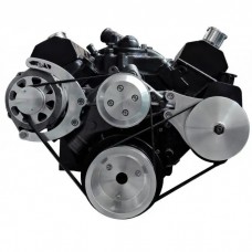 Small Block Chevy Alternator And Power Steering Bracket Kit Machine Finish
)