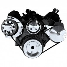 Small Block Chevy Alternator And Power Steering Bracket Kit Polished
)