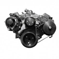 Small Block Chevy Alternator And Power Steering Bracket Kit Black
)