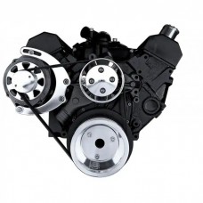 Small Block Chevy Alternator Bracket Kit No Power Steering Polished
)