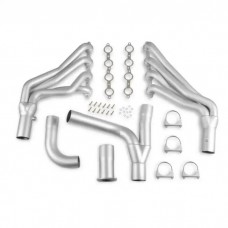 1966-1974 Chevy/GMC Flowtech Small Block Long Tube Black Painted Headers 1.5" Tubes, 3" Collectors w/Air Tubes (See Fitment Below)