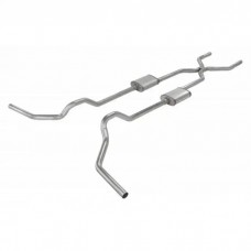 1967-1974 Chevy-GMC Truck Pypes Exhaust 2.5" H-Bomb Exhaust System With H-Pipe, Street Pro Mufflers