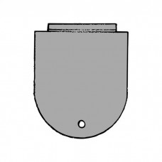Gas Tank Sending Unit Hole Cover Plate - Stamped Steel - Ford Passenger