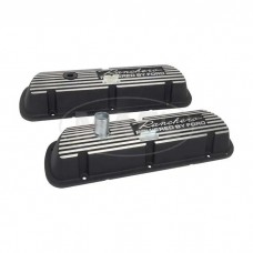Valve Covers - Ranchero Powered By Ford Cast Into The Top -Powder-coated Black - 289, 302 & 351W V8