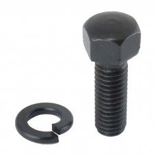 Model A Ford Front Timing Gear Cover Bolt Set - 14 Pieces -Original Type - Black Oxide - Dome Head