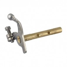 Model A Ford Zenith Carburetor Throttle Shaft & Lever - Standard Diameter - Cadmium