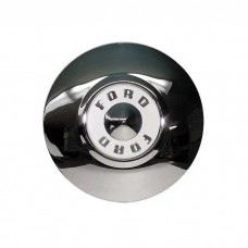 1956 Ford Thunderbird Hub Cap, 10-1/4 Diameter, White Center With Ford Lettering