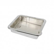 1964-1973 Mustang Stock-Depth C4 Automatic Transmission Pan, Chrome