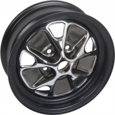 1967 Mustang 14" x 5-1/2" Styled Steel Wheel, Black Rim with Chrome Center