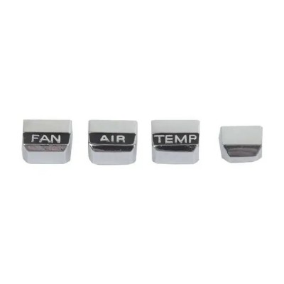 1967 Mustang A/C Control Knob Set, 4 Pieces