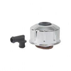1968-1970 Mustang Twist-Type Chrome Oil Filler Breather Cap, 289/302/351W/390/427/428/429 V8 Except Boss