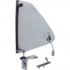 Ford Mustang Door Quarter Window Assembly - Fastback - Left- Clear Glass