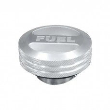 Gas Cap - Billet Aluminum - Non-Locking - With Fuel Lettering - Deep Neck For Late Gas Tanks