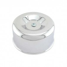 Street Rod Air Cleaner, Smooth Style, 2-5/8" Throat, Fits 2Barrel Carb