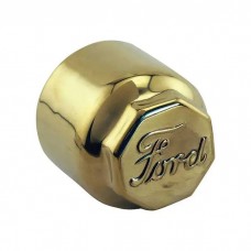 Model T Ford Hub Cap Set For Wood Wheels, Brass, Ford Script