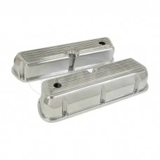 Tall-Design Polished/Finned Aluminum Valve Covers, 289/302/351W V8