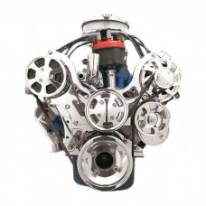 Tru Trac Serpentine Pulley System, W/ A/C, No Power Steering