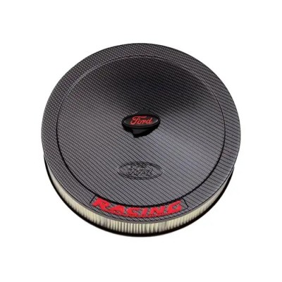 Air Cleaner,Ford Racing,Chrome-Style, Red Emblems