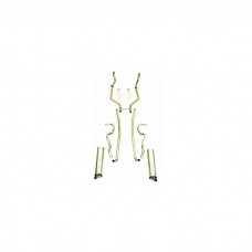 Full Size Ford Exhaust System, Complete, Aluminized, 352-390 FE, 2" Pipes, Hardtop, Sedan, 1963-1964