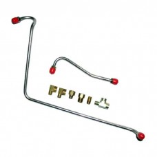 Fuel Pump To Carburetor Lines, Steel, 302/351 V8 With 2-Barrel, Fairlane, 1968-1970