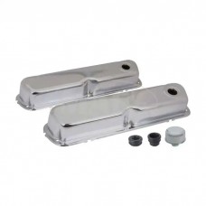 Valve Covers, Chrome, 260, 289 & 302, V8, With Oil Cap Without Tube