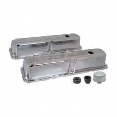 Valve Covers, Chrome, 390, 427 & 428, V8, With Oil Cap Without Tube