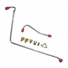 1957 Ford Thunderbird Fuel Pump To Carburetor Line Set, 2-Piece Stainless Steel