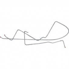1964 Ford Thunderbird Front To Rear Fuel Line, 2-Piece, 3/8" OEM Steel