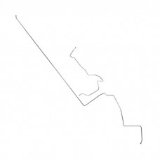 1966 Ford Thunderbird Front To Rear Fuel Line, 2-Piece, 3/8" Stainless Steel