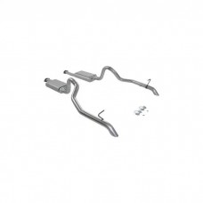 1987-1993 Mustang GT Flowmaster Force II 2-1/2" Catback Exhaust System with Stainless Steel OEM-Style Tips