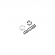 Engine Carburetor Studs with Lock Washers and Nuts; 1-3/8 Inch Length; 4 Pieces
