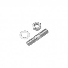 Engine Carburetor Studs with Lock Washers and Nuts; 1-1/2 Inch Length; 4 Pieces