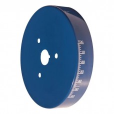 Engine Harmonic Balancer Cover; Fits SB Chevy using 6-3/4 In. Damper; Blue