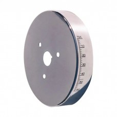 Engine Harmonic Balancer Cover; For SB Chevy using 8 Inch Damper; Chrome