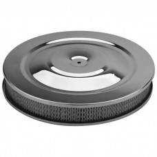 Air Cleaner Kit; Chrome; Full-Flo Style; 14 Inch Diameter; Element Included