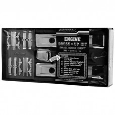 Engine Dress-Up Kit; Chrome without Logos; Fits SB Block Chevy Engines