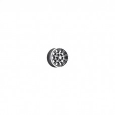 Black With Gloss Clear Coat 66 10 Spoke Alloy-Black