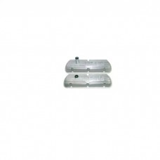 Cobra Valve Covers, Solid Letters, Polished Aluminum, Small-Block Ford
