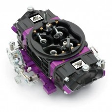 Black Race Series Carburetor; 750 CFM, Mechanical Secondary, Black & Purple
