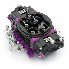 Black Race Series Carburetor; 850 CFM, Mechanical Secondary, Black & Purple