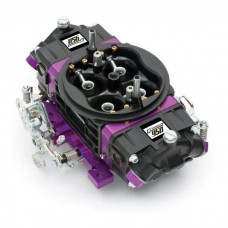 Black Race Series Carburetor; 950 CFM, Mechanical Secondary, Black & Purple