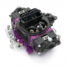 Black Street Series Carburetor; 650 CFM, Mechanical Secondary, Black & Purple