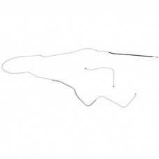 1971-1972 Pontiac GTO / Tempest / LeMans Hardtop RH Routing 5/16" Fuel Vapor Lines 2pc, OE Steel