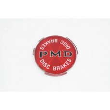 Firebird Wheel Cover Emblem, Red, PMD, Disc Brakes, 2 7/16"1970-1972