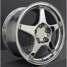 Firebird ZR1(C4)-Style Rear Wheel, 17" x 9.5" x 56mm, Chrome, 1993-2002