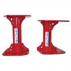 Firebird Motor Mounts, Solid, Tubular, Red, 1998-2002